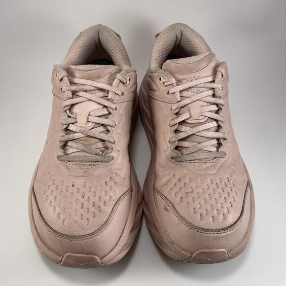 Hoka One One Bondi SR Womens Size 10 D Wide Leather Slip Resistant Peach Whip - Picture 11 of 11